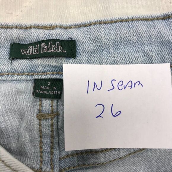 wild fable distressed blue jeans size 2 - Picture 5 of 7